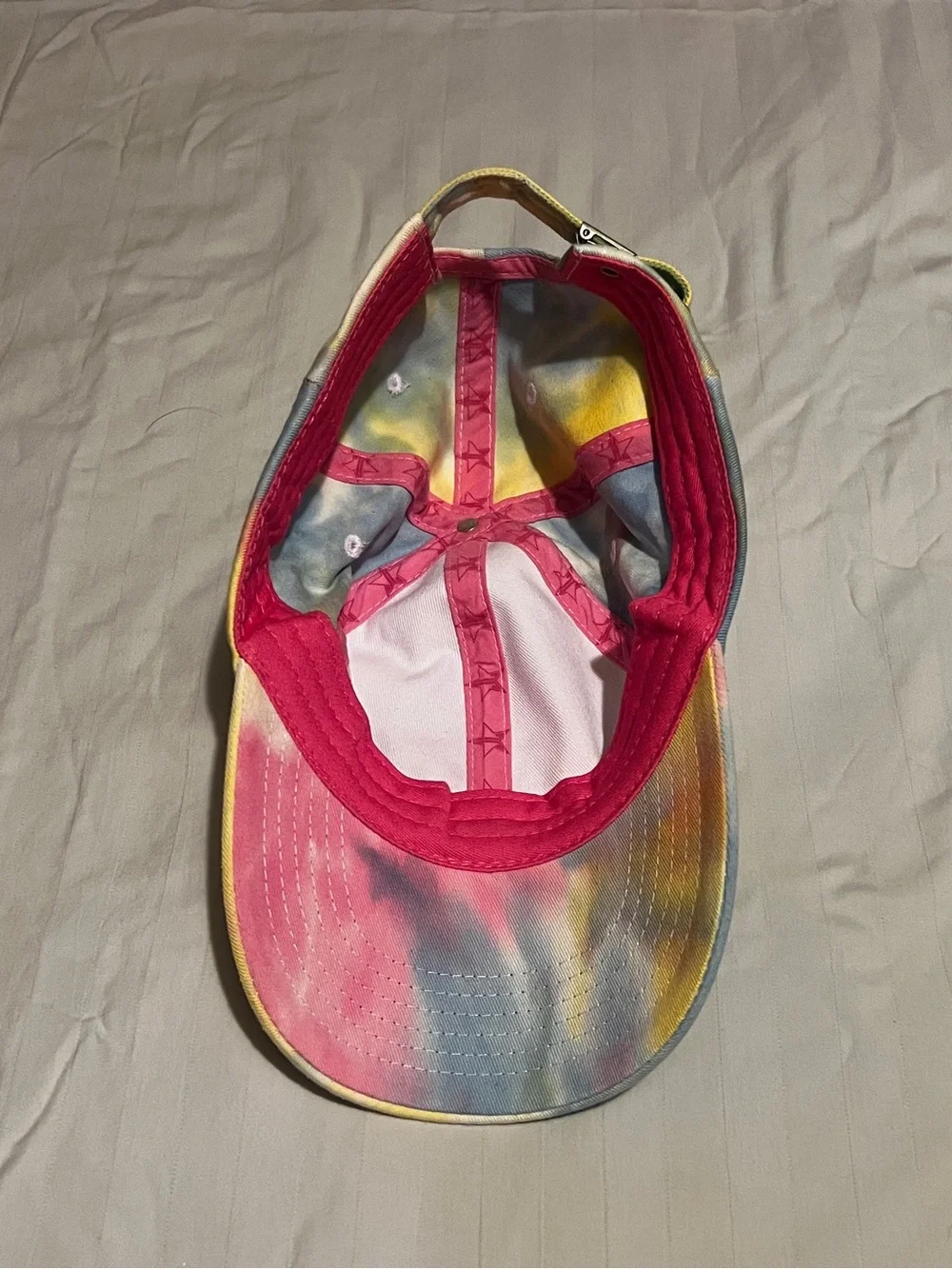 Jeffree Star Cosmetics Tie-Dye Star Embroidered Baseball Cap - Pastel Multi